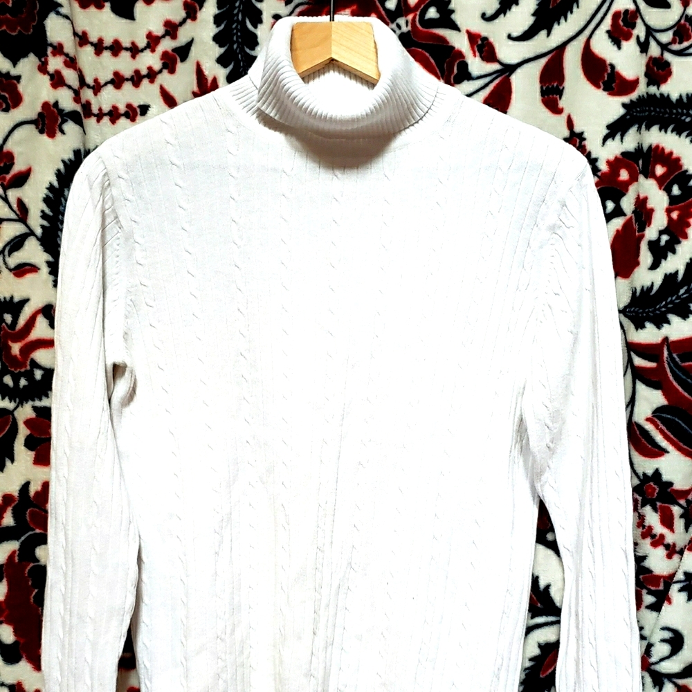 Croft&Barrow Cable-knit Turtleneck Sweater